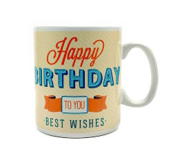 Кружка гигант "Happy Birthday"