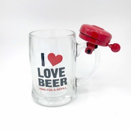 Кружка с звонком "Love BEER"